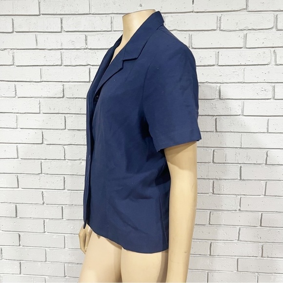 Briggs Women’s Petite Short Sleeve Button Down - Picture 5 of 9